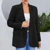 Women's Suits Women Coat Spring Autumn Khaki Suit 2024 Fashion Korean Long Sleeve Blazers Woman Jacket Casual Office Ladies Blazer Tops
