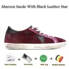 2024 designer star dirty sneakers men women Casual Shoes black white pink sliver green blue red leather suede mens womens outdoor casual sports trainers