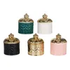 Förvaringsflaskor Runt smycken Organiser Candy Bowl Trinket Container Stand Canister för halsband