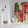 Household waterproof fabric household shower curtain accessories 240 200 holiday Christmas 240328