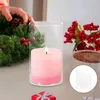 Candle Holders Glass Cup Round Candles Cylinder Candleholder Clear Shades Pillar Supply