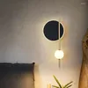 Wandlamp Nordic Modern Iron Art LED Licht Luxe Slaapkamer Nachtkastje Gepersonaliseerde Balkon Gang Garderobe Woonkamer Decoratie