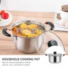 Produkter POT SOUP Matlagning av rostfritt stål Stock Pan Lock Pastor Kök Mjölkkokare Stew Noodles kastrull Noodle Hot Cooker Steamer