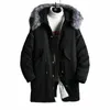 Pop Winter Parka Mannen Dikker Fleece Warme Jassen Fi Capuchon Casual Overjas Heren Capuchon Parka Heren Kleding Mooi 080l #