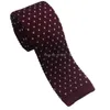 Bow Ties 2024 Striped Knitted Tie Skinny Neck For Men Wool Crochet Adult Necktie Cravat Gravata Corbatas