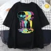 4 Vómito de calaveras Impresión divertida Cott Camisetas para hombres Persality Fi Manga corta All-Mathic Casual Mans Tee Ropa o6pq #