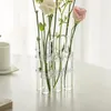 Vases Giemza Tube de verre transparent Vase Set Art Terrarium Bonsai Ornements Planteur Minimaliste Abstrait pour test de décoration intérieure