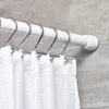 Duş Perdeleri 12 PCS T-Bar Metal Perde Kancaları Çocuk Banyo Konukları İçin Pas Dayanıklı Yüzükler