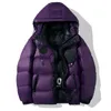 2023 Hombres de invierno con capucha casual a prueba de viento pato abajo parkas chaquetas abrigo hombre de gran tamaño cálido corto parkas hombre abrigo outwear parkas w0tl #