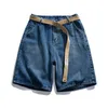 Męskie letnie szerokie nogi dżinsowe spodenki swobodne proste krótkie dżinsy męskie ubrania marki mody kobiety dżinsowe krótkie 240325