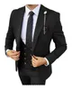 Formalne mężczyzn 3 -częściowy garnitur ślubny Tuxedo Slim Fit Suits Champagne Wedding Komborium Homme Blazerpantsvest 240321