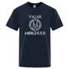 T-shirt dos homens casuais A Sg de gelo e fogo T Shirt Valar Morghulis Imprimir camisetas Verão Cott manga curta roupas respiráveis Y7VL #