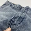 Mäns shorts Retro American Heavy Washed Distressed Cotton Denim för män Lossa raka halva jeans byxor Sommar vintage lastarbete