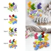 Party Decoration 4x Foam Easter Rabbits 24x Colorful Eggs Crafts Table Setting Artificial Bird For Spring Garden Wedding Farmhouse