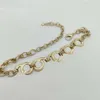 Collana pendente con ciondolo di qualità di lusso con diamanti colorati placcati in oro 18 carati con timbro e scatola PS7519A278r