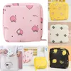 Storage Bags Tamper-Proof Sanitary Pad Tissue Cartoon Change Coin Clip Towel Napkin Holder Makeup Organizer Headphone Case