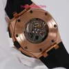 Machinery AP Reloj de pulsera Royal Oak Offshore Series 26400RO.OO.A002CA.01 Reloj deportivo suizo mecánico automático de oro rosa de 18 quilates para hombre de fama mundial