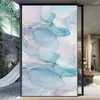 Window Stickers PVC Privacy Glass Film Marble Pattern No Glue Static Electricity Door Flim Frosted Sun Blocking Windows Sticker