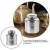 Storage Bottles Tea Portable Case Box Decorative Wrapping Canister Stainless Steel Sealed