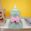 Abbigliamento per cani Abito invernale Cucciolo Piccoli vestiti Yorkshire Schnauzer Pomerania Barboncino Abbigliamento maltese Costume Abiti da principessa