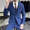 Hommes Tuxedos Slim Fit Papillon Broderie Busin Party Prom Groom Costume De Mariage Chanteur Danseur Costume Étape 3 Pièces Châle Revers e7qh #