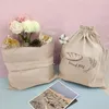 Envoltura de regalo Bolsa de pan de mantenimiento fresco Capacidad Bolsa de almacenamiento con cordón para panes caseros Grado alimenticio Reutilizable con picnic