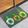 Carpets St. Patrick's Day Welcome Doormats Irish Gnomes Shamrock Floor Mat Home Festival Decor Carpet Living Room