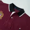 Polo da uomo ricamata di design, polo estiva Chicago a maniche corte, ricamo di lettere elegante e confortevole