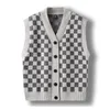 Mannen Plaids Vest Gebreid Geruit Checkboard Butts Down Sleevel Trui Vest Jas Plus Size 100kg 4XL V-hals 00027 M5wk #