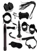 Produits sexuels vibratrice anale esclave Set BDSM Bondage Masque Flirt Toys Hands Mouth Gag Corde Butt But