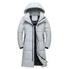 2022新しい到着冬のジャケットメンズオーバーコートfi厚い90％白いアヒルダウン男性フード付きブラックlgパーカー＃