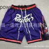 Homme sport loisirs basket football badminton rugby Raptors pantalon de poche zippé entièrement brodé short de basket