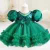 Vestido de festa de aniversário para meninas, 9 meses a 5 anos, princesa, natal, comunhão, festa, bolo, vestidos de noite, 240318