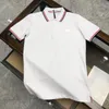 Moda masculina camisa polo marca de luxo designer polo camiseta verão moda respirável manga curta flip colarinho casual topo