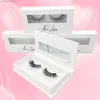 Falsche Wimpern Polyester-Wimpernbox benutzerdefinierte einfache Fächer-Wimpernbox-Logo Russische Wimpernbox-Verpackung Natürliche flauschige Wimpernverpackung24327