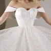 simple and sparkling A-line white dress sweet chiffon mini back to school dress banquet women's dress wedding bridesmaid evening dress