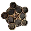 Candle Holders Supplies Pentagram Candlestick Table Tray Star Resin Desktop Candleholder