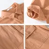 708 Summer New Fi Men's Couleur unie Simple Casual Cargo Shirt Teen Premium Lâche Blouse à manches courtes Confortable Tops quotidiens B8Dz #