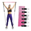 Pilates Bar Kit med motståndsband Set Bodybuilding Elastic Bands for Fitness Sports Pull Rope Fitness Stick Workout Band 240322