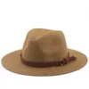 Panama Hat Summer Sun Hats For Women Men Beach Straw Fashion UV Protection Travel Cap Chapeu Feminino 240326