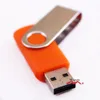 Usb Flash Drives Customized Laser Logo 100Pcs 128Mb 256Mb 512Mb 1Gb 2Gb 4Gb 8Gb 16Gb Swivel Drive Memory Pendrives Wholesales Drop Del Otits