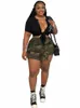 Wmstar Plus Size Women Stolicing Strorts Spert CARGO CAMOUE Casual Sexy Fi Nowe mini spodni hurtowa kropla 2023 A295#