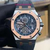 Machinery AP Наручные часы Royal Oak Offshore Series 26471SR Room Golden Blue Plate Baoqilai Limited Edition Мужские модные часы для отдыха, бизнеса, спорта