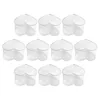 Copas descartáveis palhas 10 pcs copo de aviação sobremesas multifuncionais Tiramisu pálpebras transparentes de pudim multifuncional Mini acessórios de festa plástica