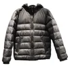 2023 가을과 겨울 뉴 남자의 가벼운 다운 재킷 90 흰색 오리 따뜻한 중간 중간 두꺼운 짧은 후드 가드 캐주얼 코트 A2WW#