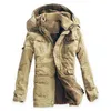 Giacca invernale da uomo Casual Addensare Cott Warm Lg Trench Giacca a vento Parka Cappotti in pile Plus Size 5XL Soprabito Giacche militari D7QY #