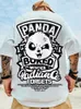 Camiseta holgada informal de verano de manga corta para hombre, moda holgada con estampado grande 8XL, ropa de pareja de Hip Hop, Top de algodón de media manga 240313