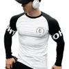 men Bodybuilding Lg Sleeve Shirt Male Casual Fi Skinny T-Shirt Gym Fitn Workout Tees Tops Running Quick Dry Clothing Z5dJ#