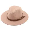 Panama Hat Summer Sun Hats For Women Men Beach Straw Fashion UV Protection Travel Cap Chapeu Feminino 240326