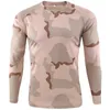 Camoue T-shirt Mannen Ademende Quick Dry Lange Mouwen T-shirt Heren Outdoor Sport Leger Tactische Militaire Camo T-shirty T6II#